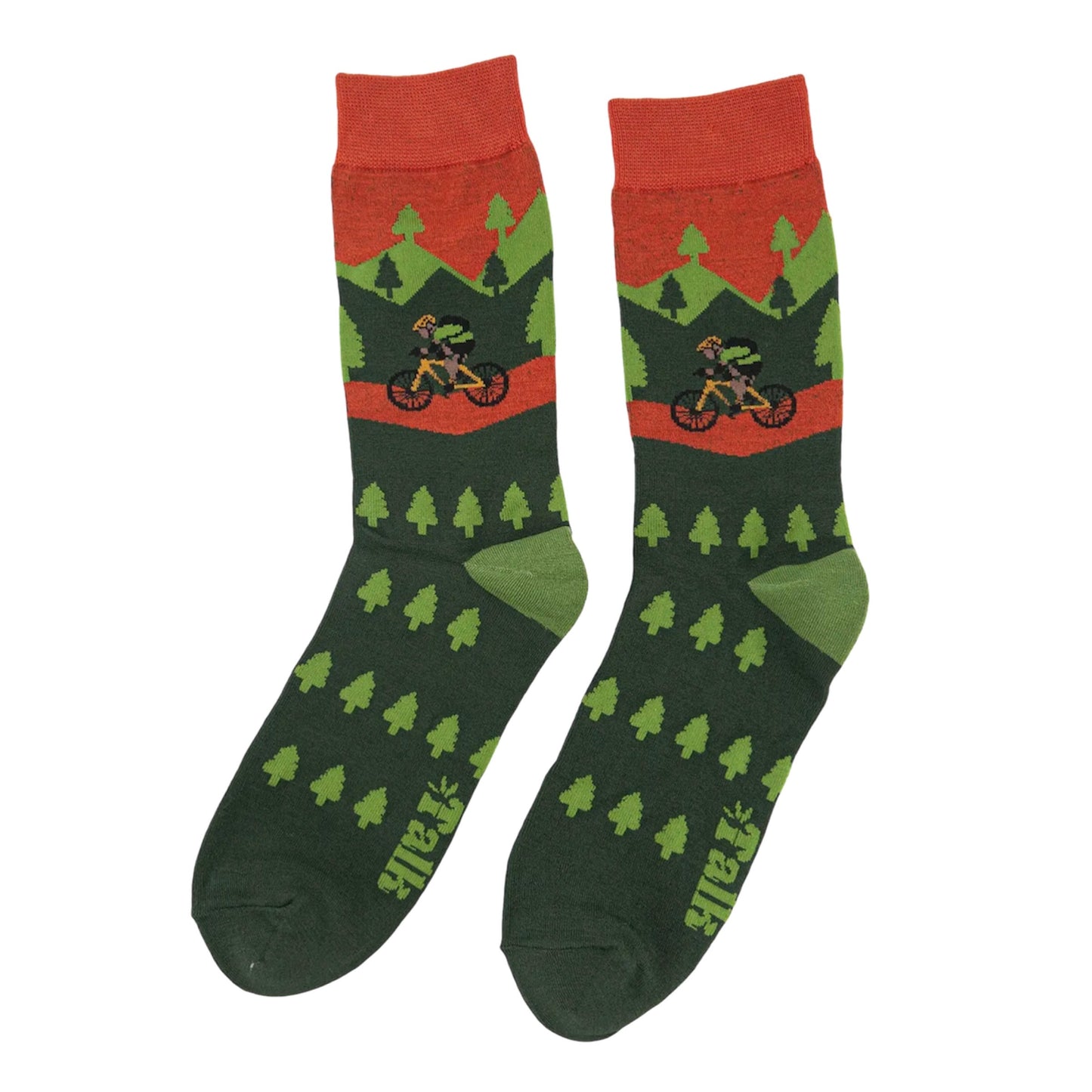 Men’s bamboo socks - Forest cycling