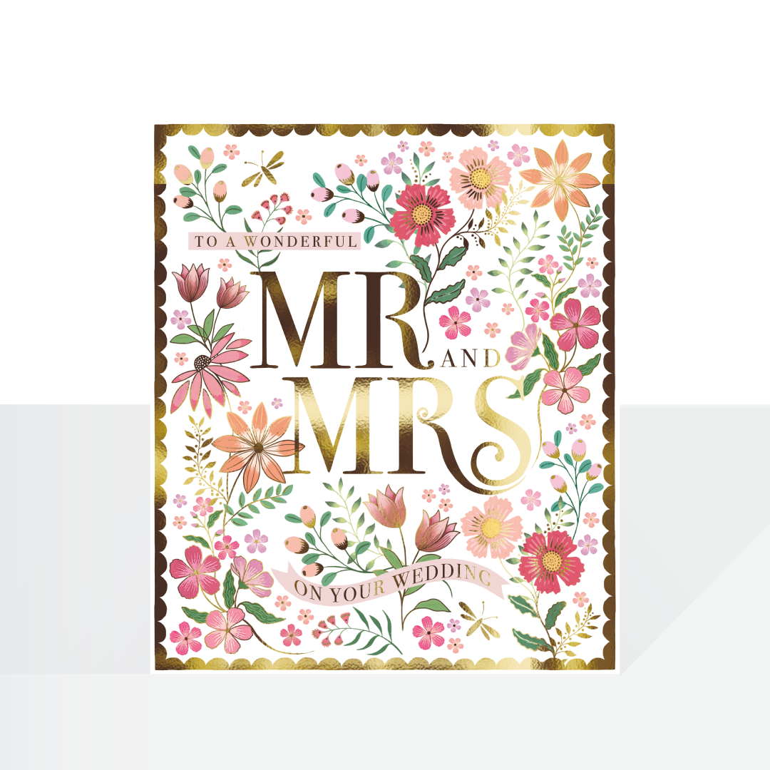 Wonderful Mr & Mrs wedding card