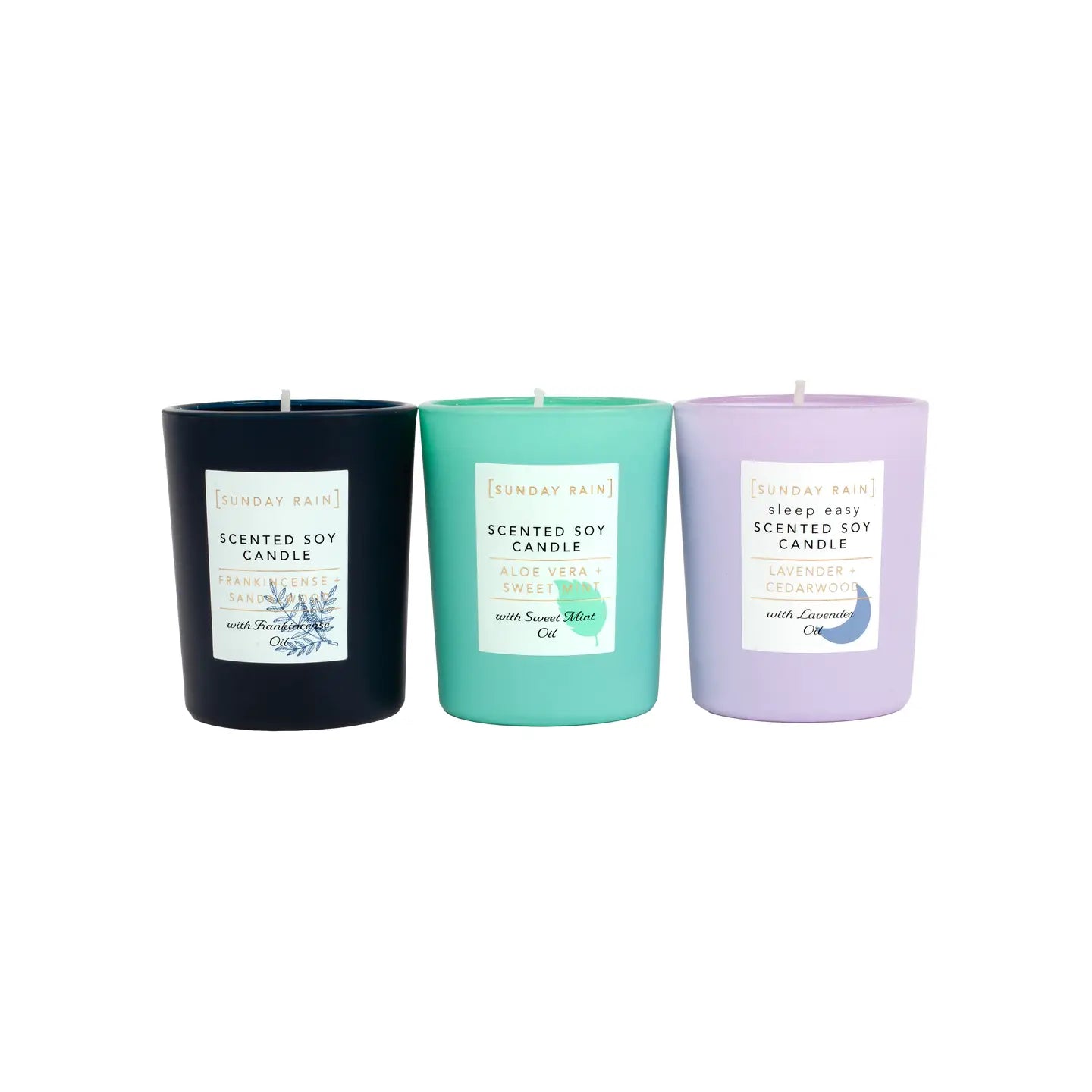 Mini scented candle trio