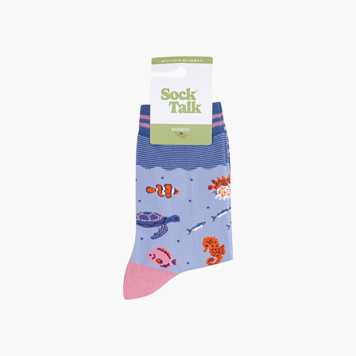 Under the Sea Bamboo Socks in Blue