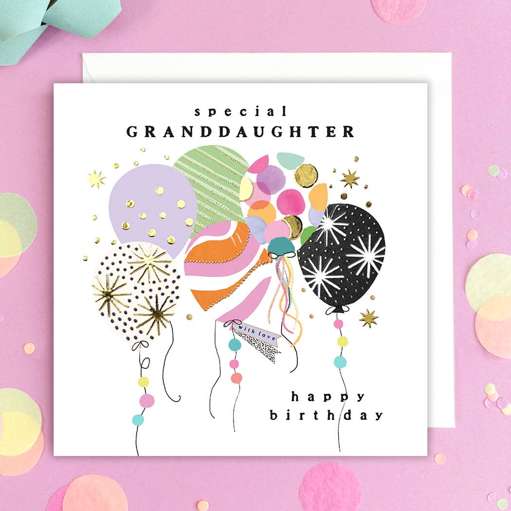 Special Granddaughter Happy Birthday - Party Balloons
