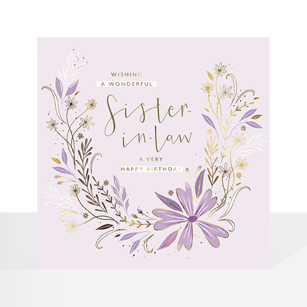 Wonderful Sister-in-law Birthday card