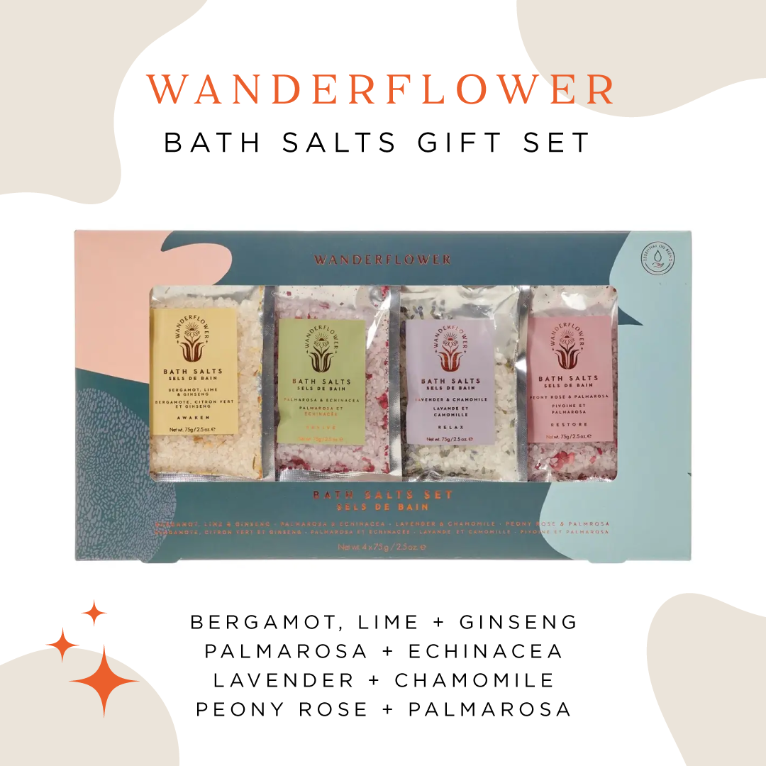 Wanderflower bath salt gift set