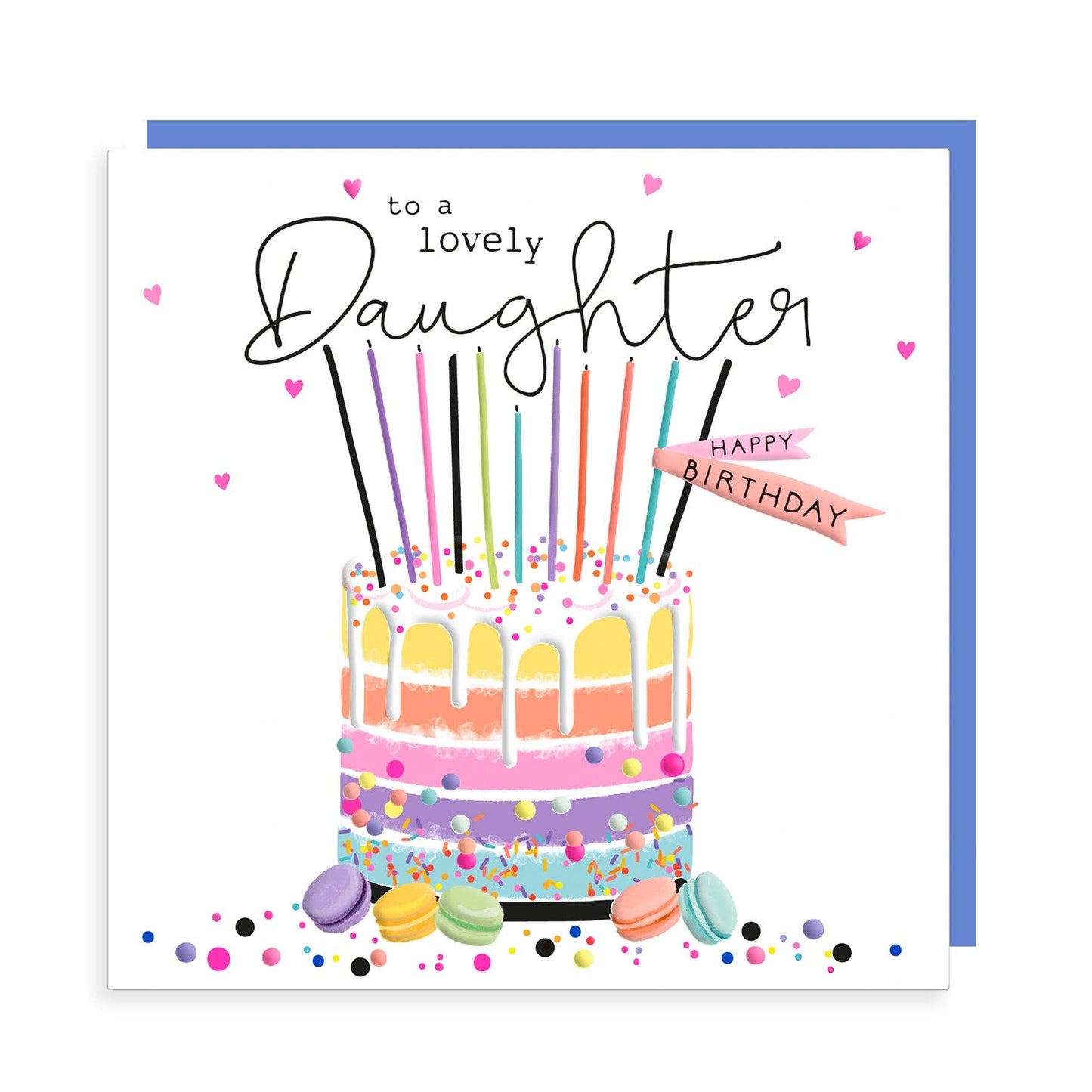 Happy Birthday to a Lovely Daughter - Rainbow Party Cake