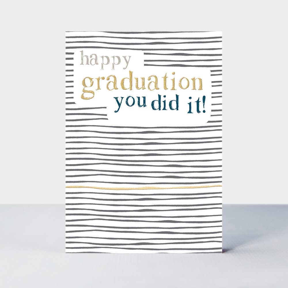 Ebb & Flow Happy Graduation - Contemporary Graduation Card