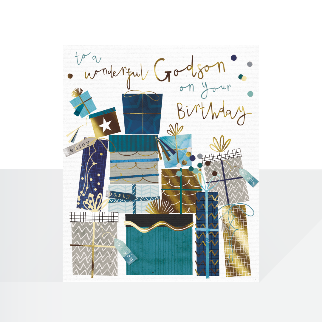 Wonderful Godson birthday card