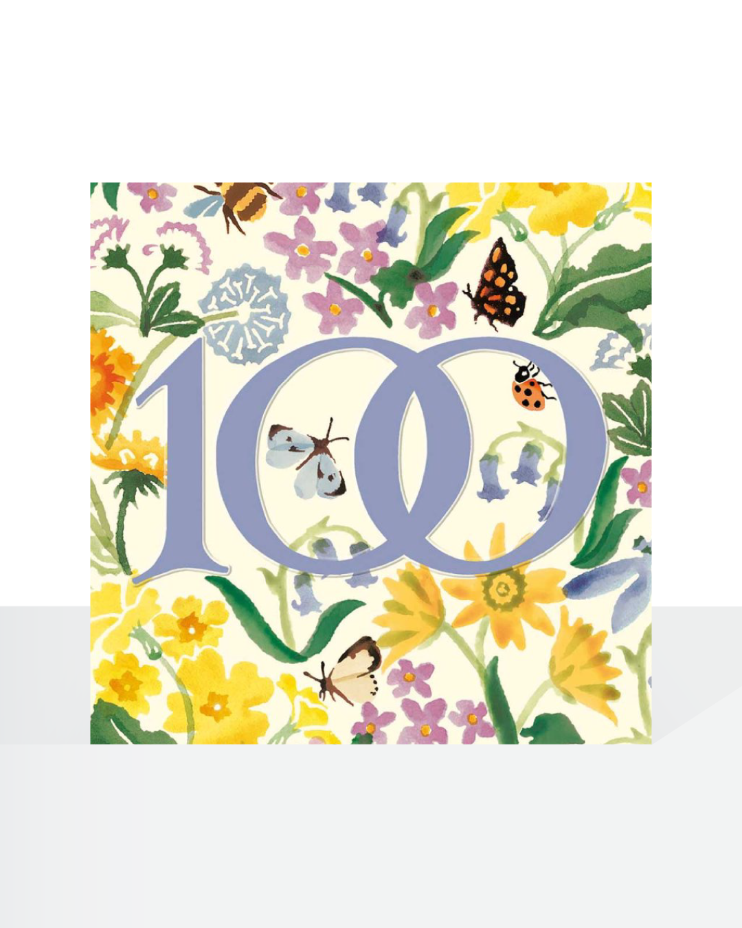 100th birthday, Emma Bridgewater flowers - card