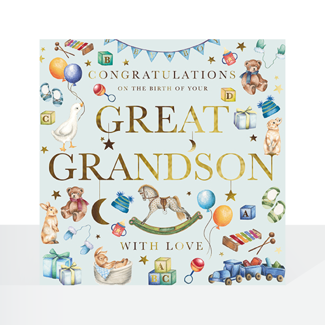 Great Grandson birth card