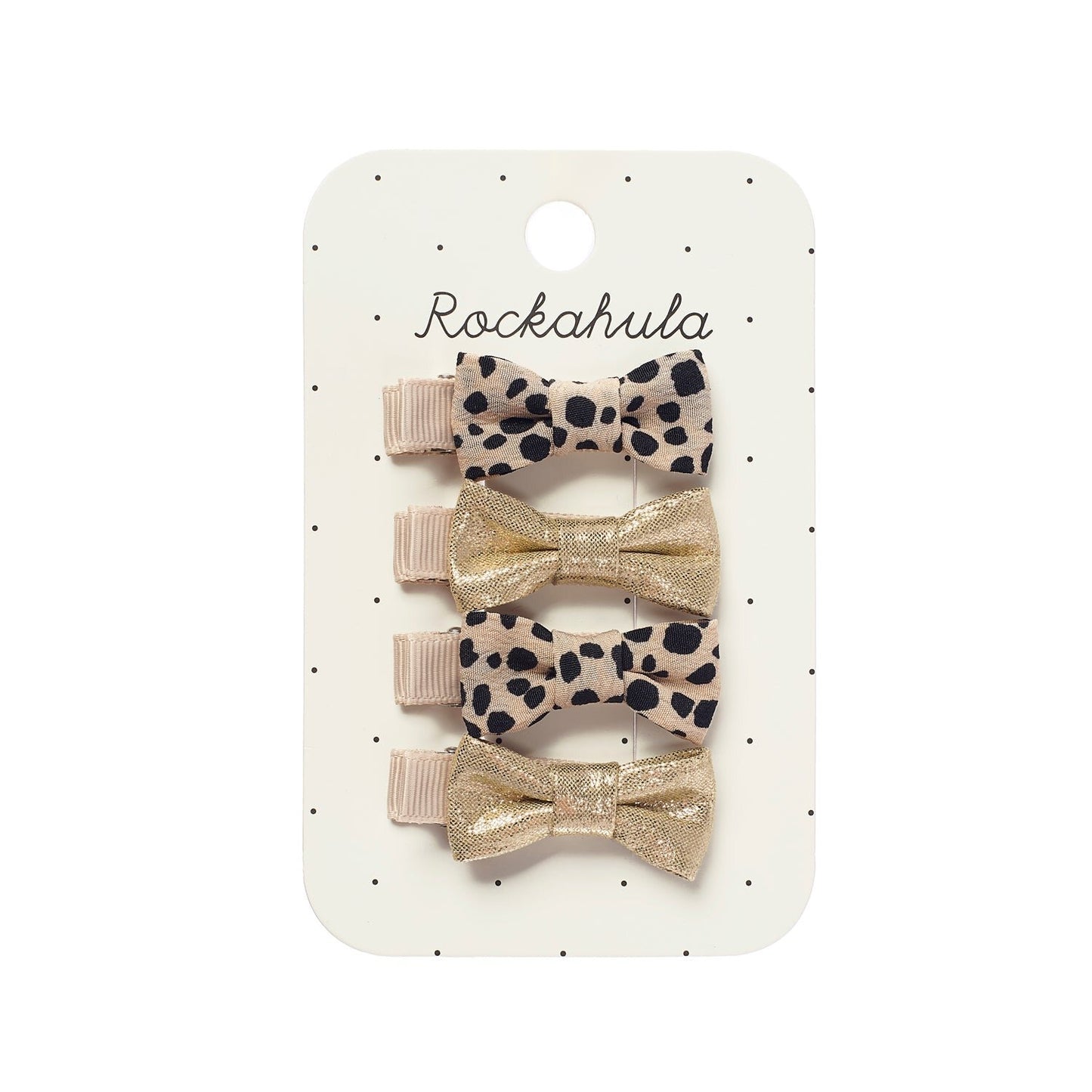 Rockahula Leopard mini bow clips