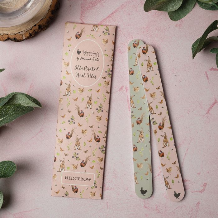 Illustrated nail files x2, Hedgerow - Wrendale