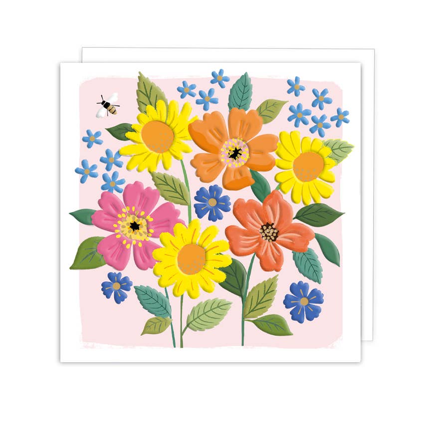 BLANK CARD FLORAL DESIGN
