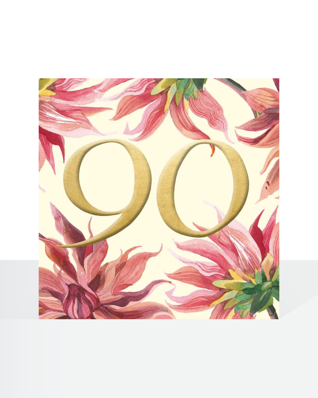 90th birthday, Emma Bridgewater flowers - card