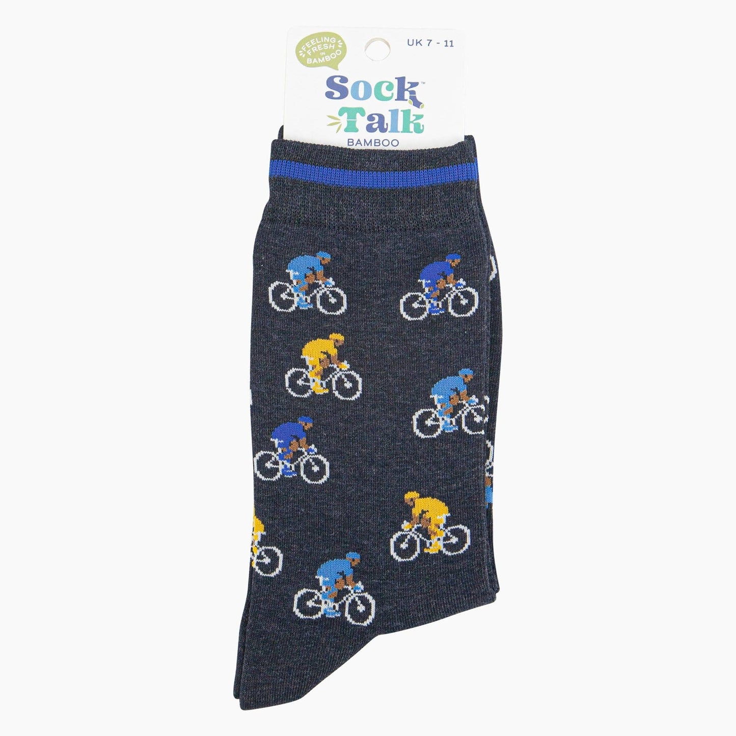 Men's Bamboo Socks - Navy, Cyclists