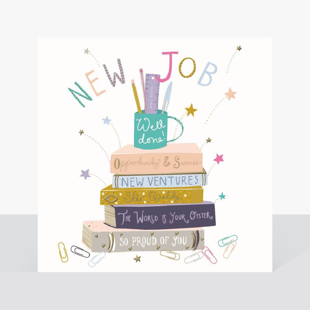 New job, well done - card