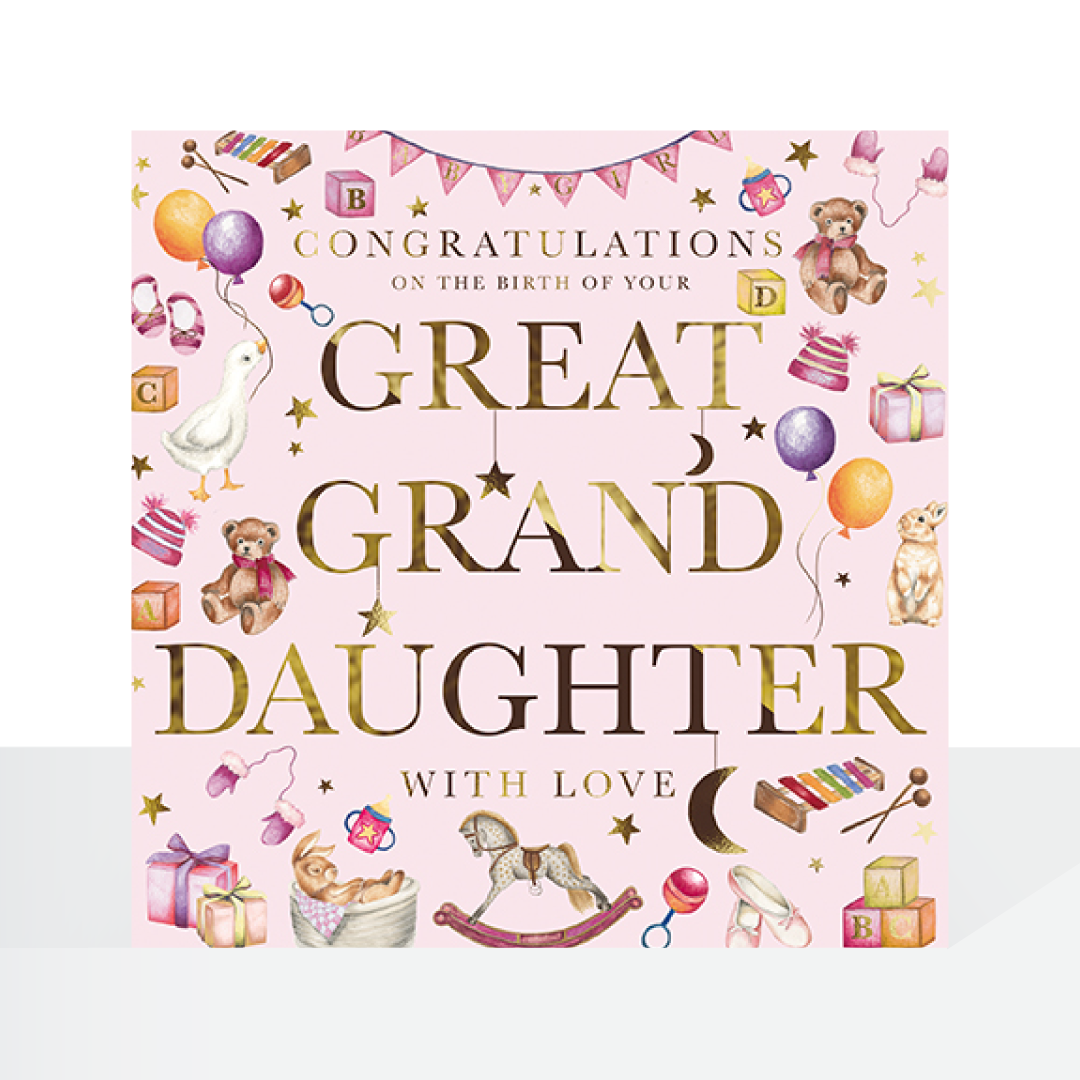 Great Granddaughter birth card