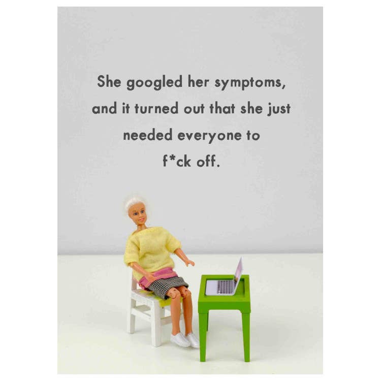 Google Symptoms | Cards for Women | Funny