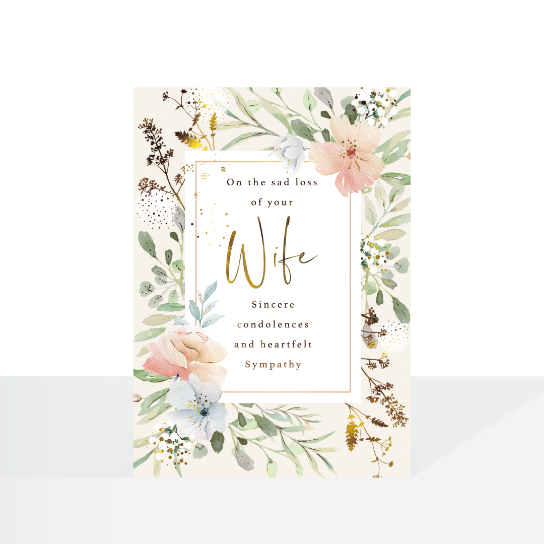 Sympathy Wife loss card