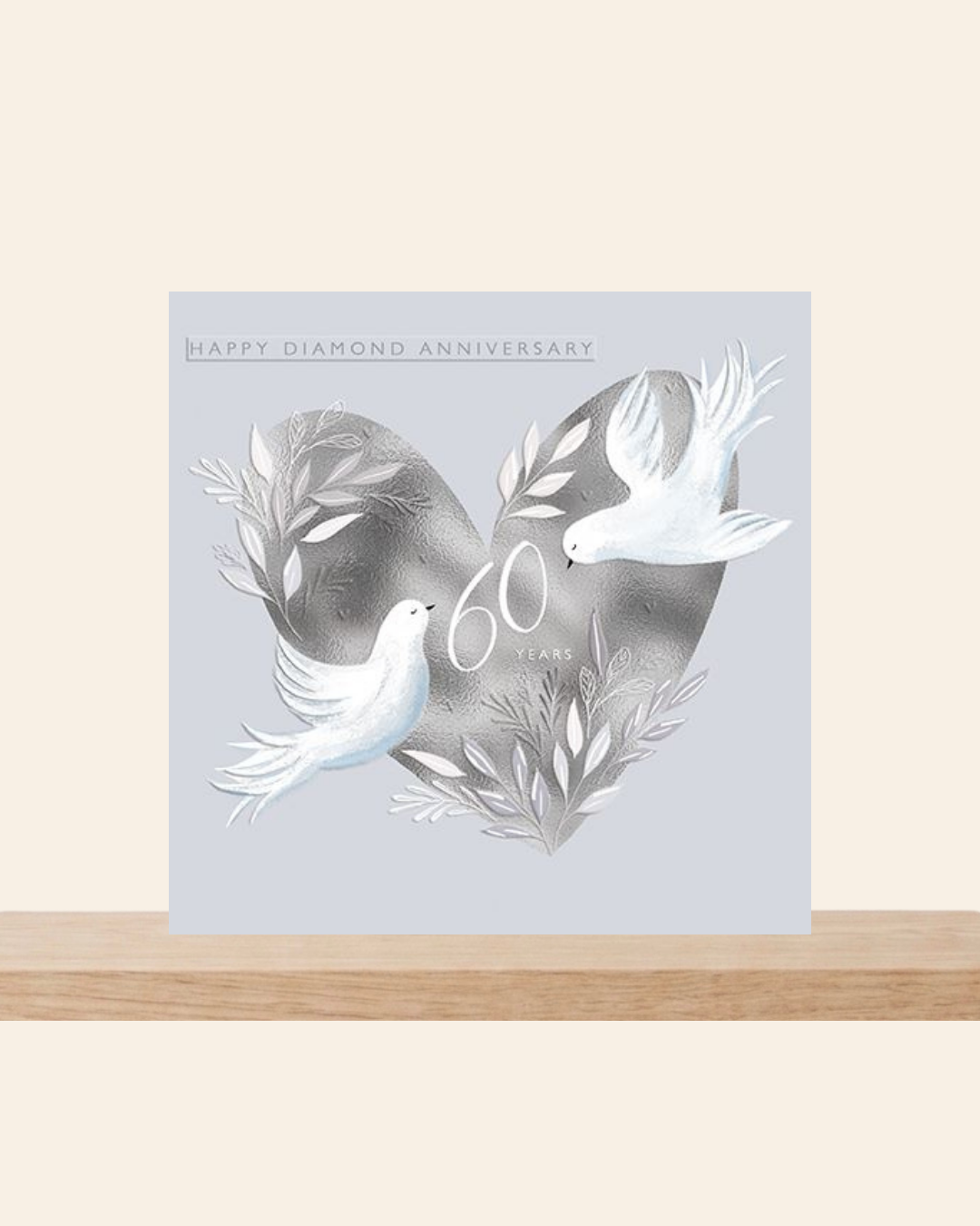 60 years Diamond wedding anniversary card