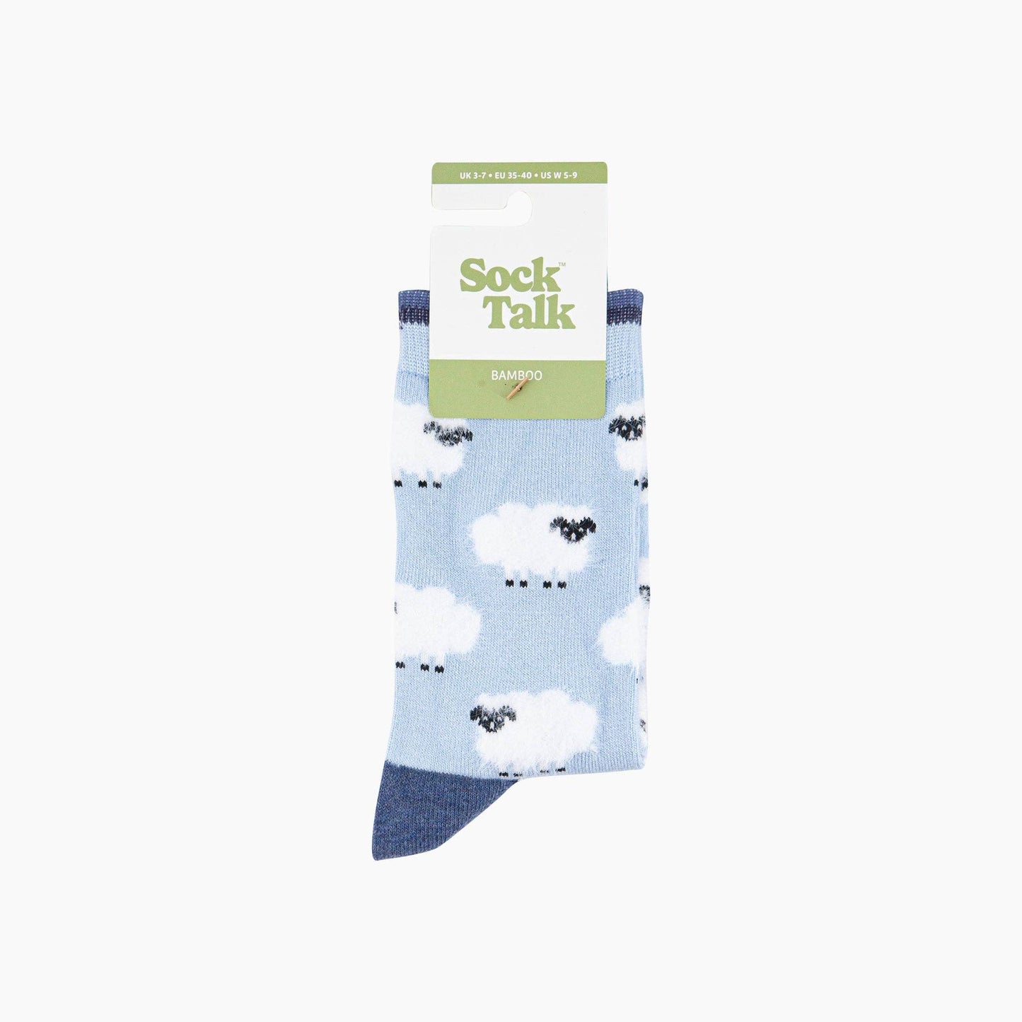 Sheep Fluffy Bamboo Socks in Blue