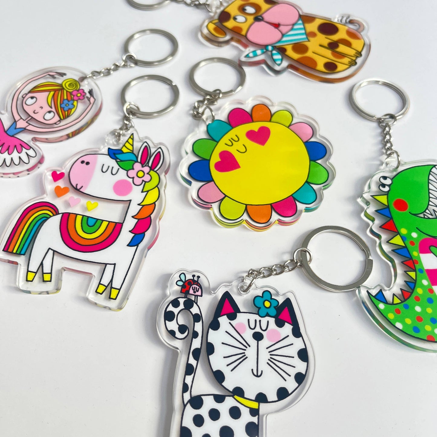 Acrylic Keyrings - Dinosaur