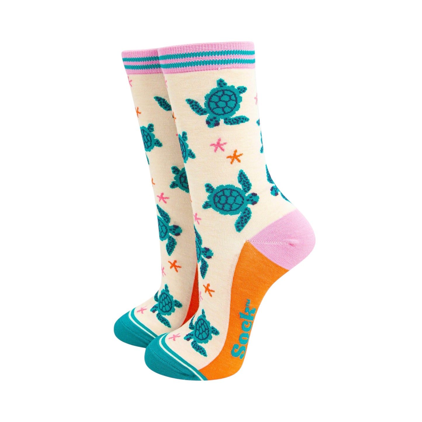 Ladies bamboo socks - Turtles