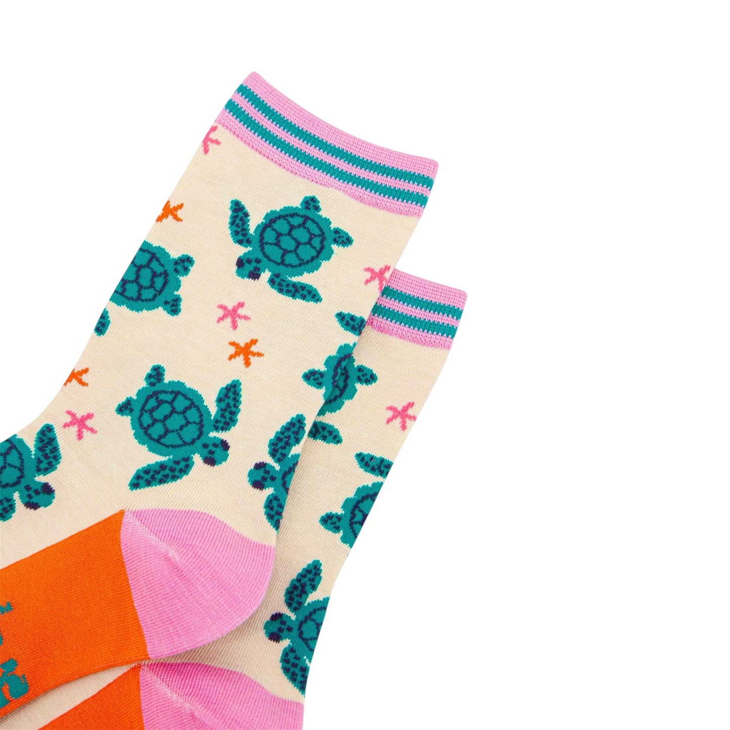 Ladies bamboo socks - Turtles