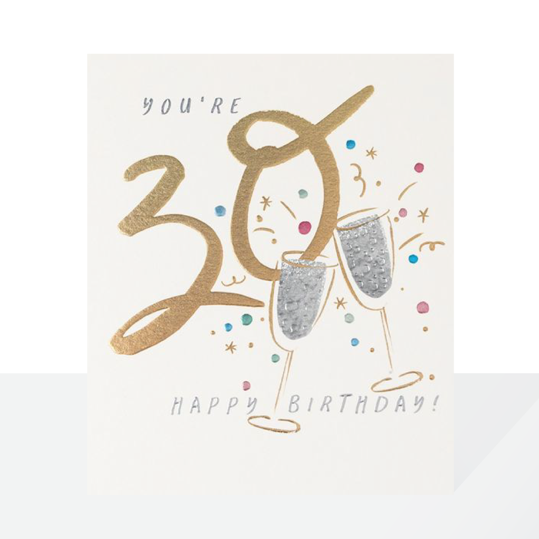 30th birthday metallics