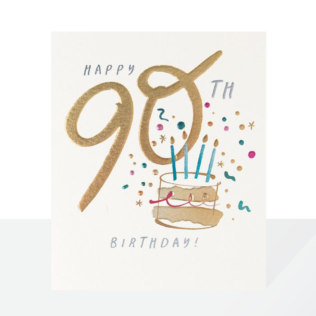 90th birthday metallics