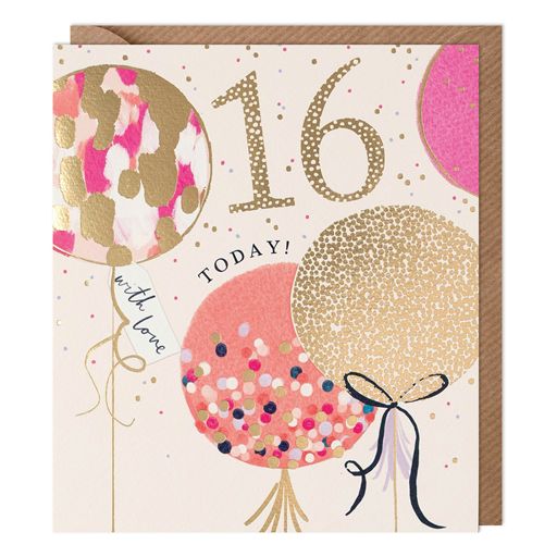 16 today balloons card
