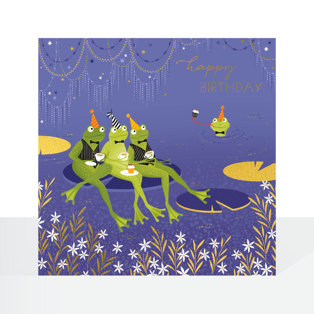 Party frogs - Sara Miller card