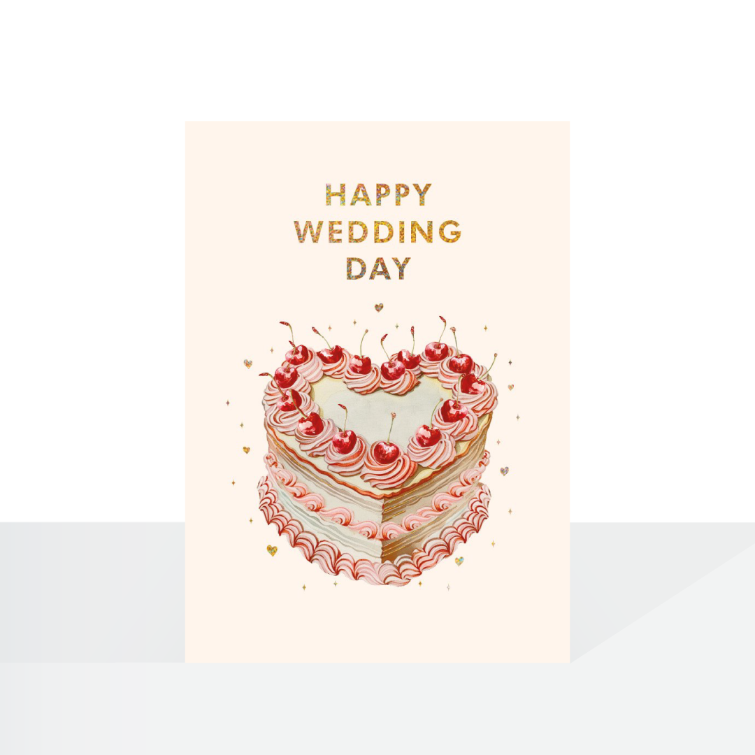 Happy wedding day cake