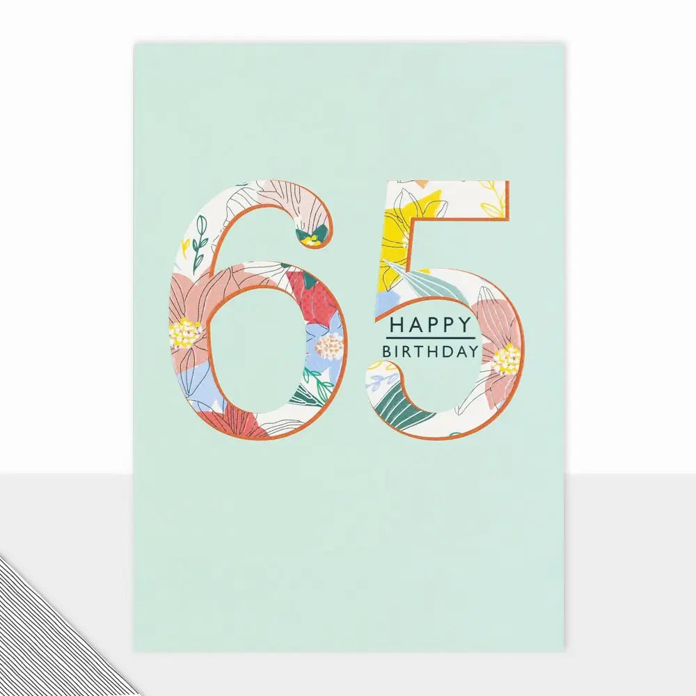 65th female birthday card