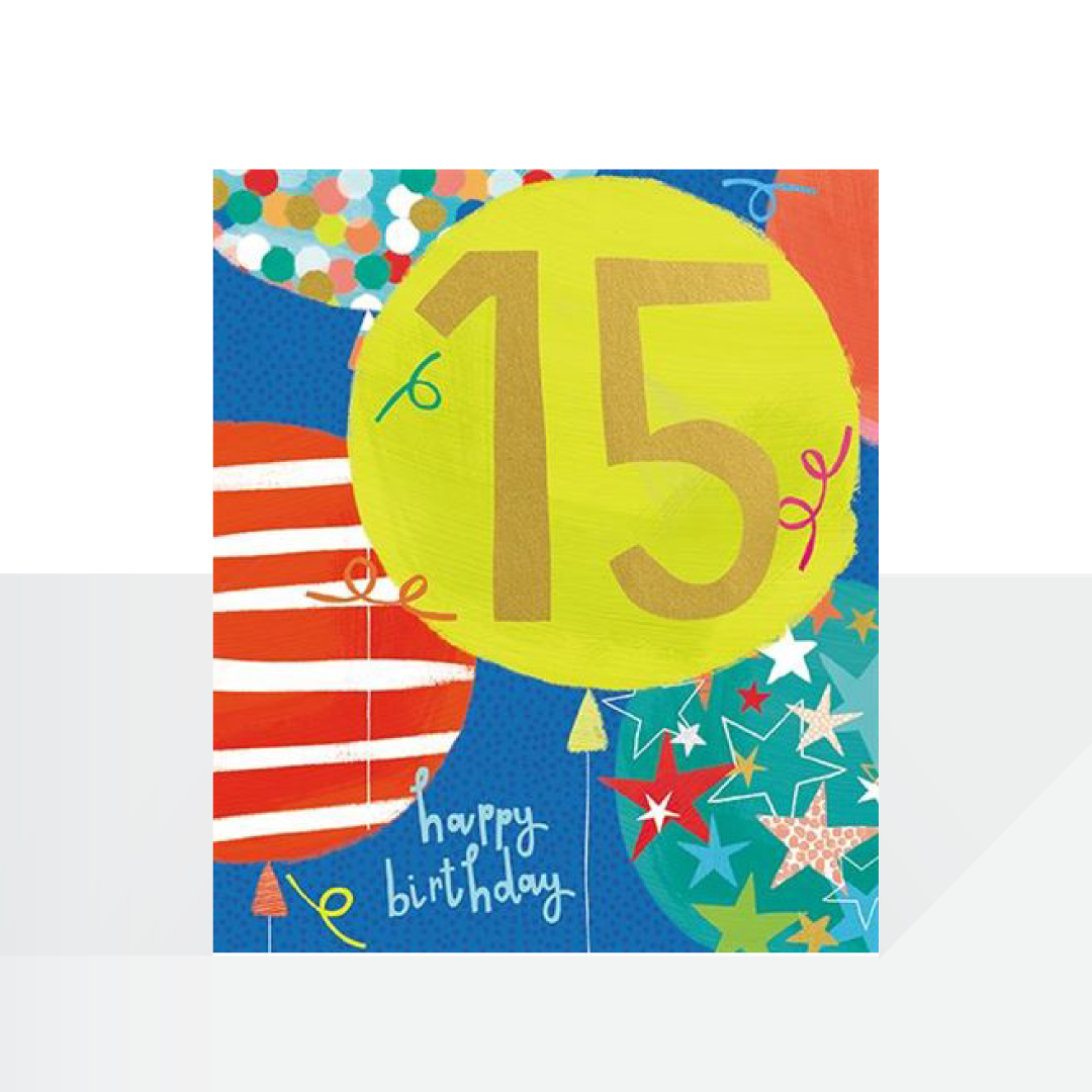 15th birthday boy balloons