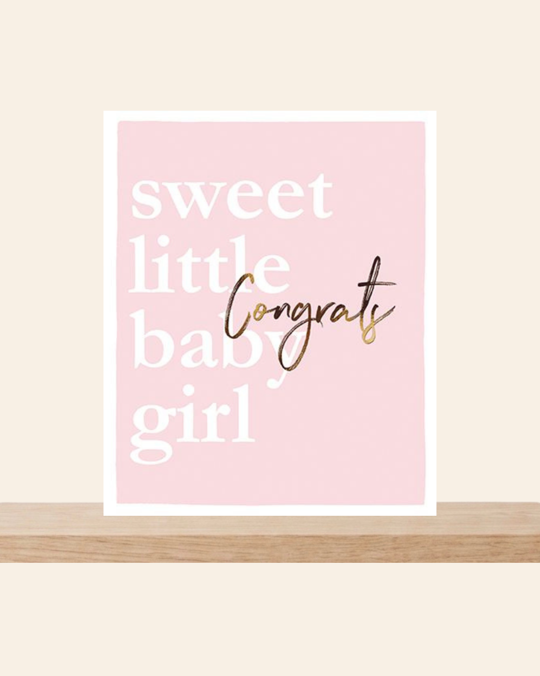 Sweet baby girl card