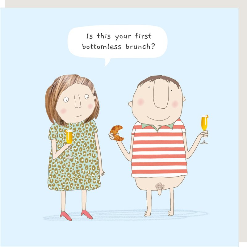 Bottomless brunch - birthday card