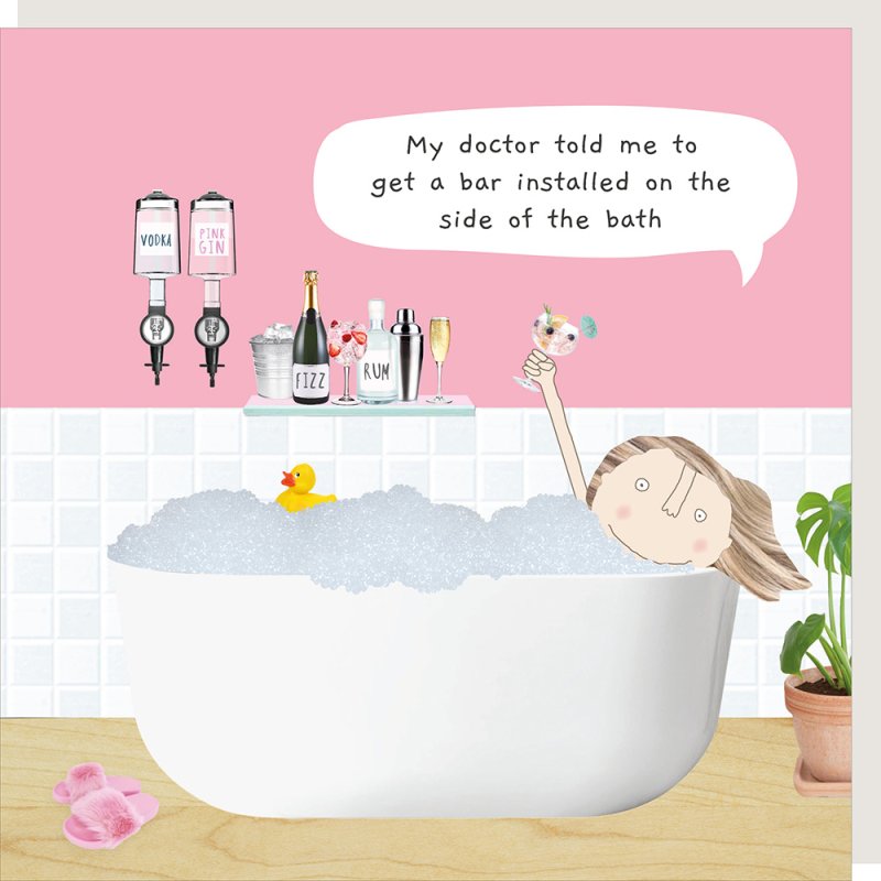 Bath bar - birthday card