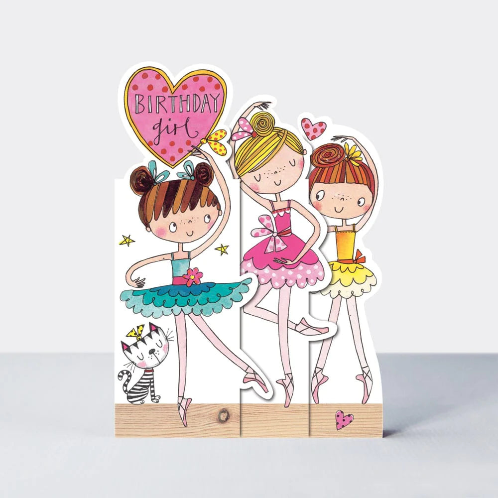 Ballerina’s children’s birthday card