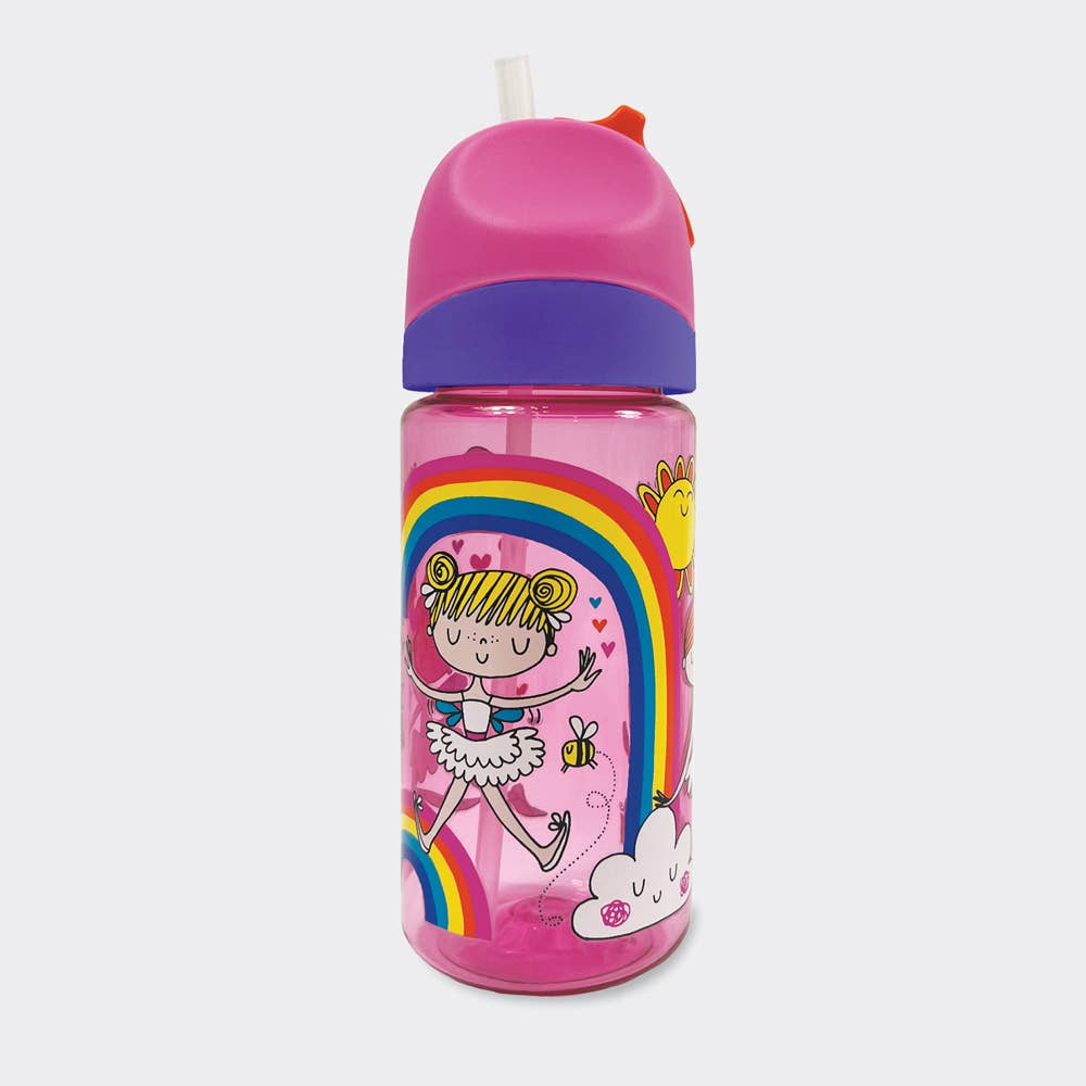 Children's Water Bottle With Straw - Fairy Friends