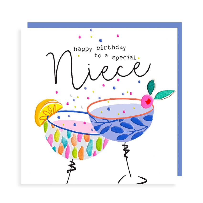 Happy Birthday to a Special Neice - Cocktail Glasses