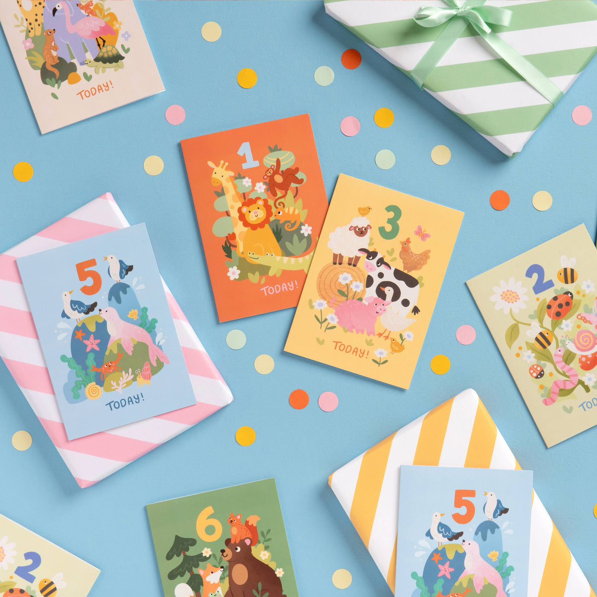 Children’s 3rd Birthday Card – Farm Animal Design