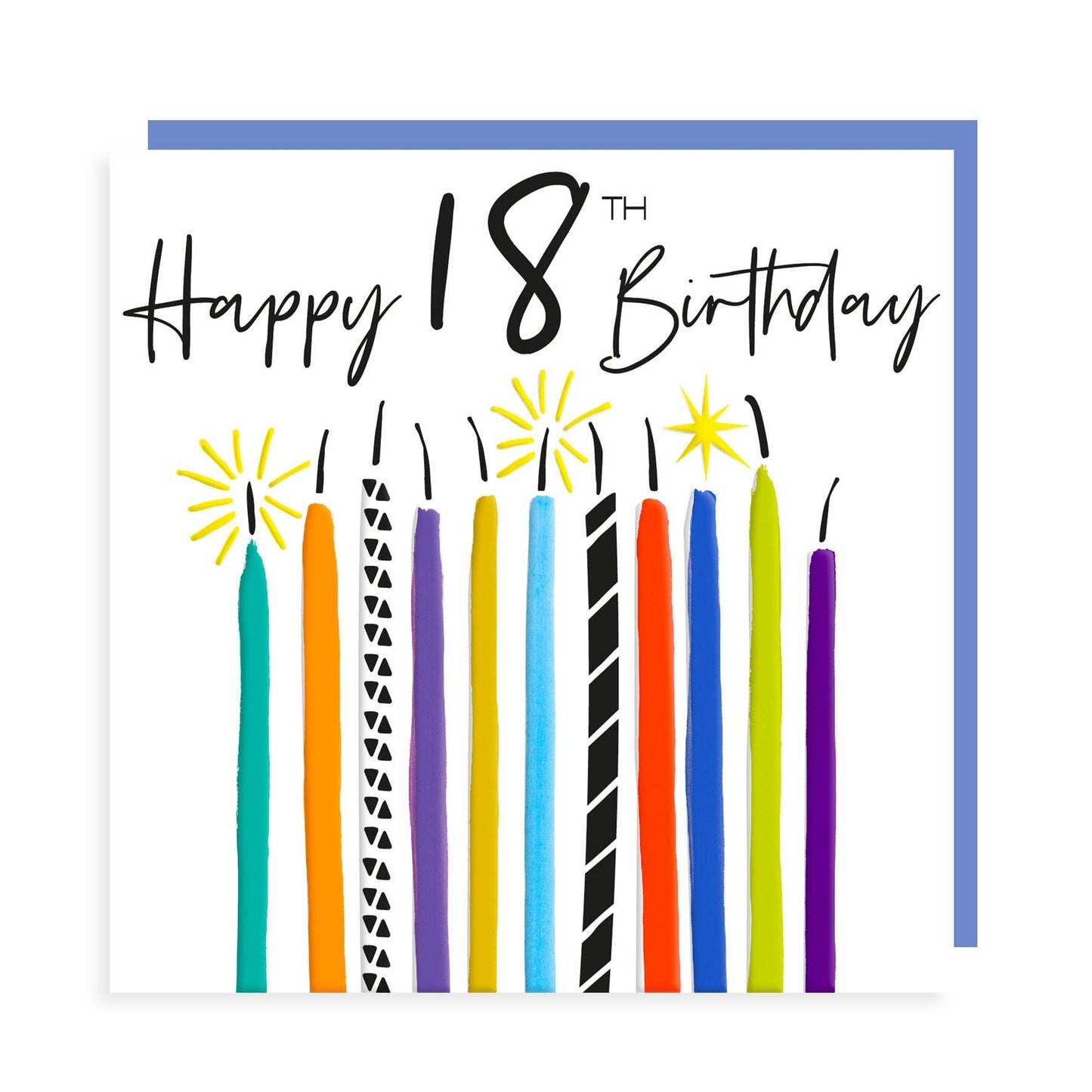 Happy Birthday 18 - Candles - Milestone Age