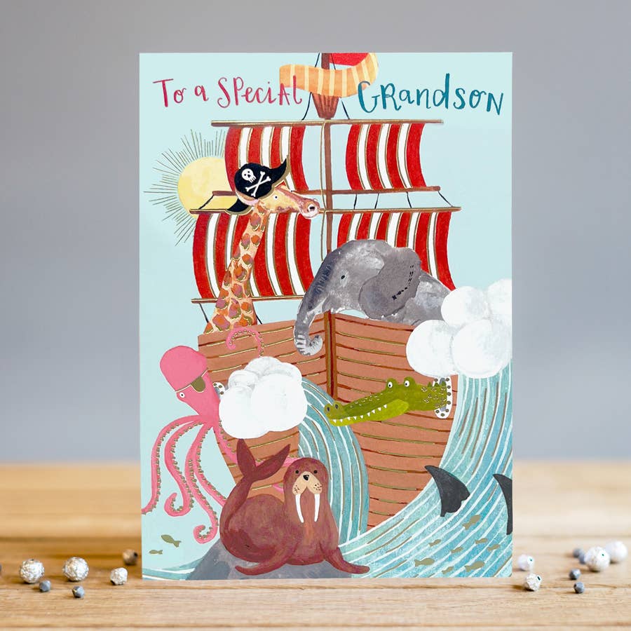 Pirates Birthday | Grandson Birthday | Child Birthday Card