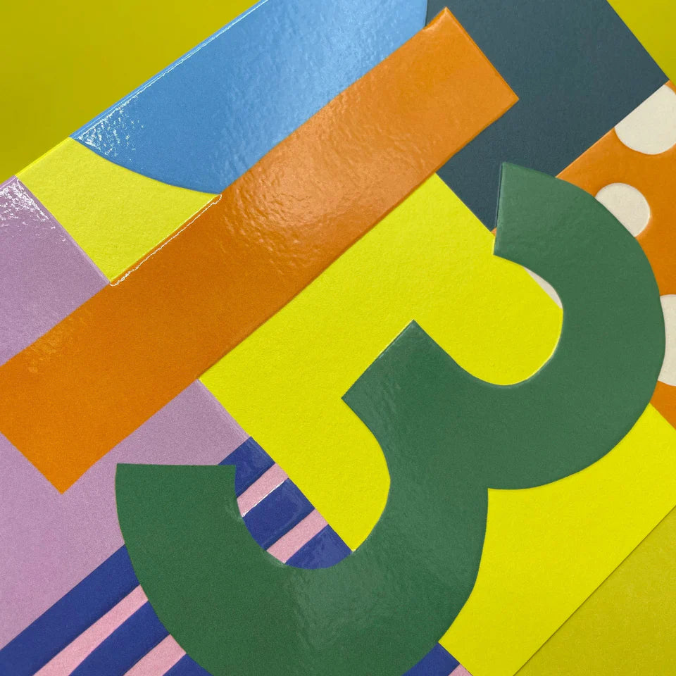 13th birthday bold, abstract & colourful