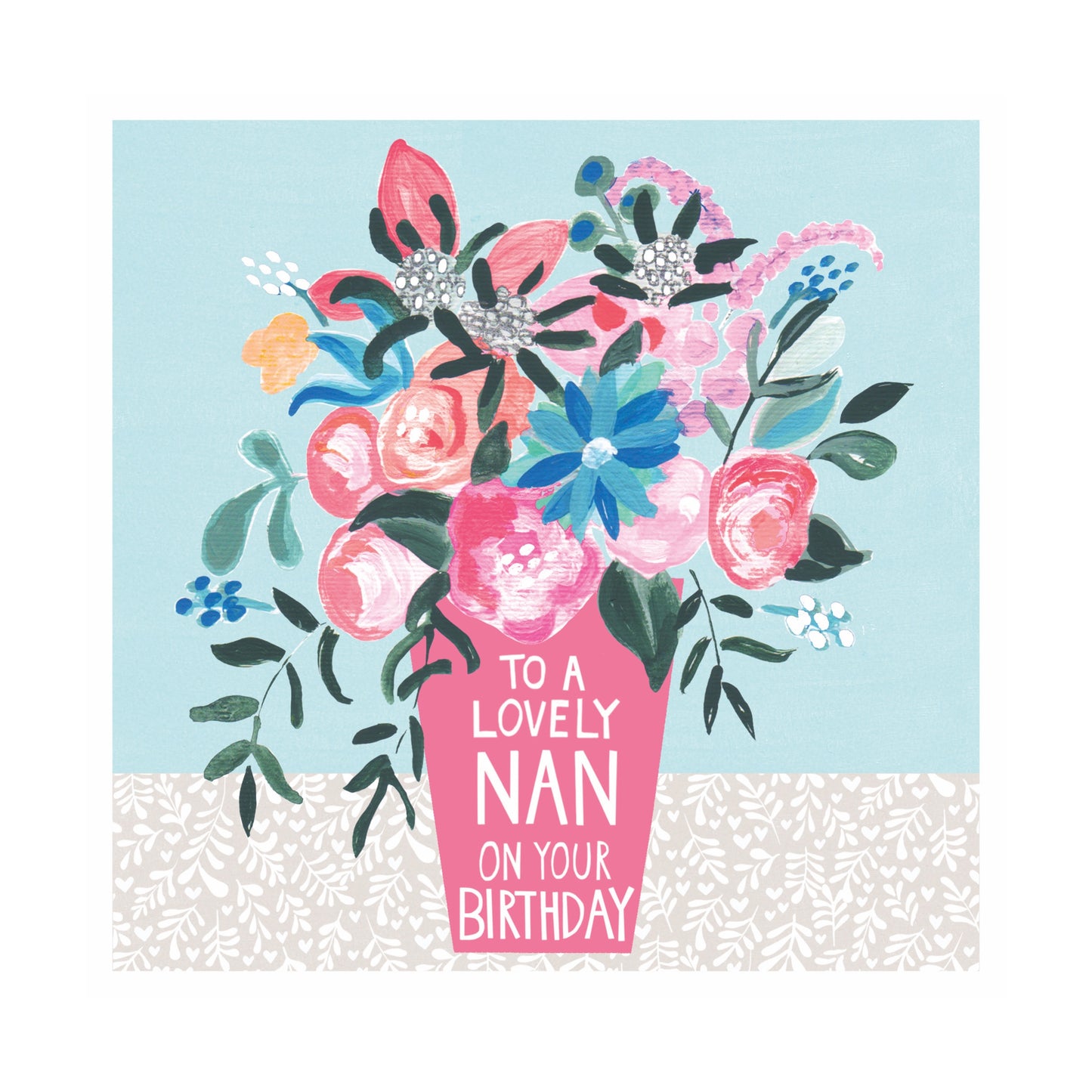 Lovely Nan, birthday - card