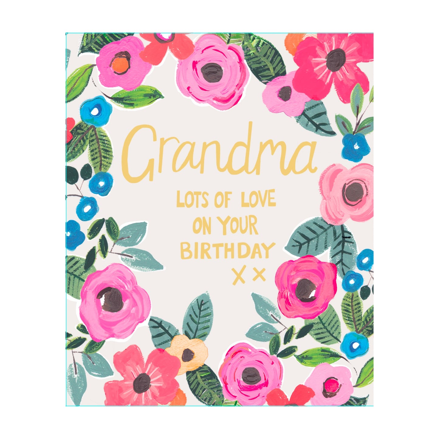Grandma, lots of love - card