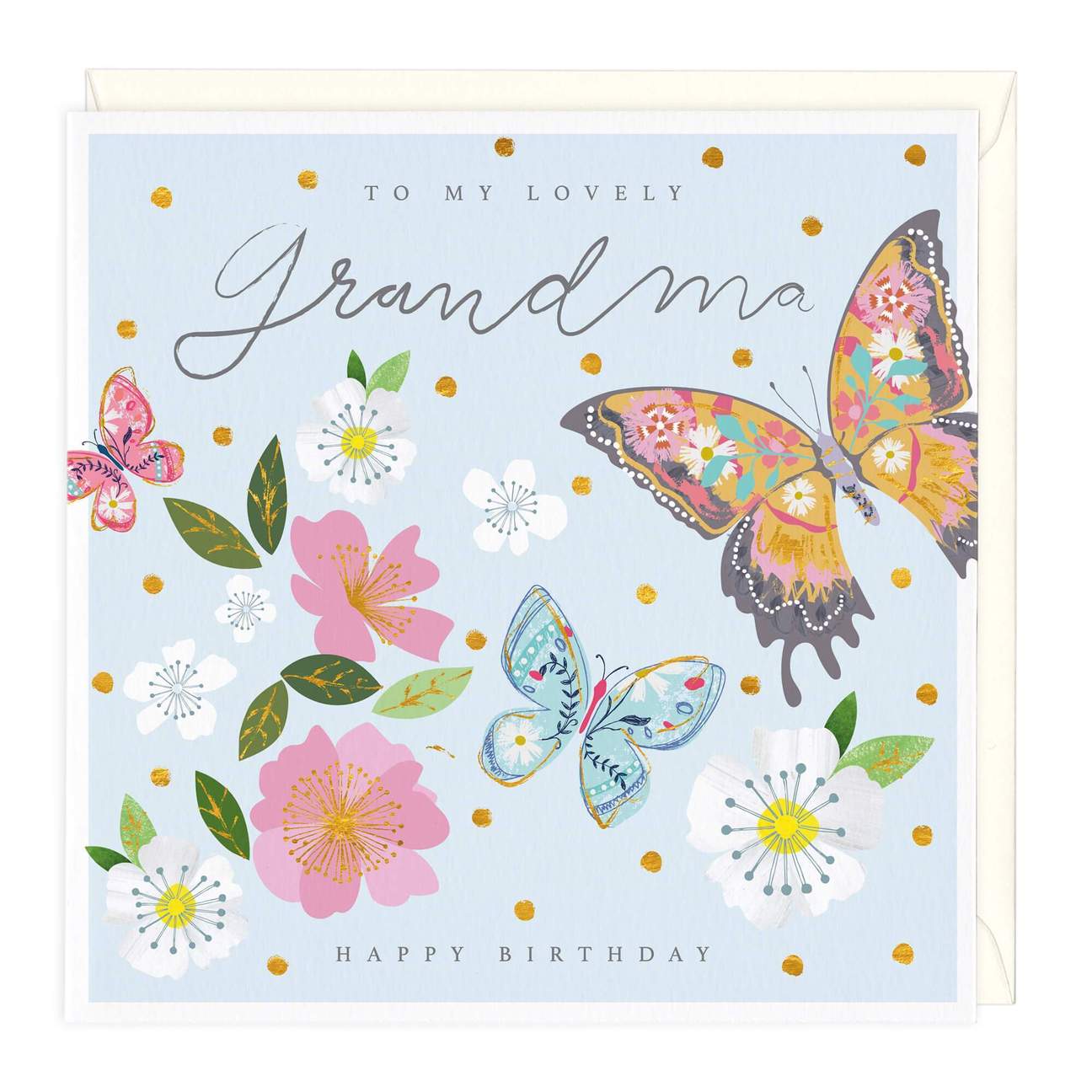 Lovely Grandma birthday - card