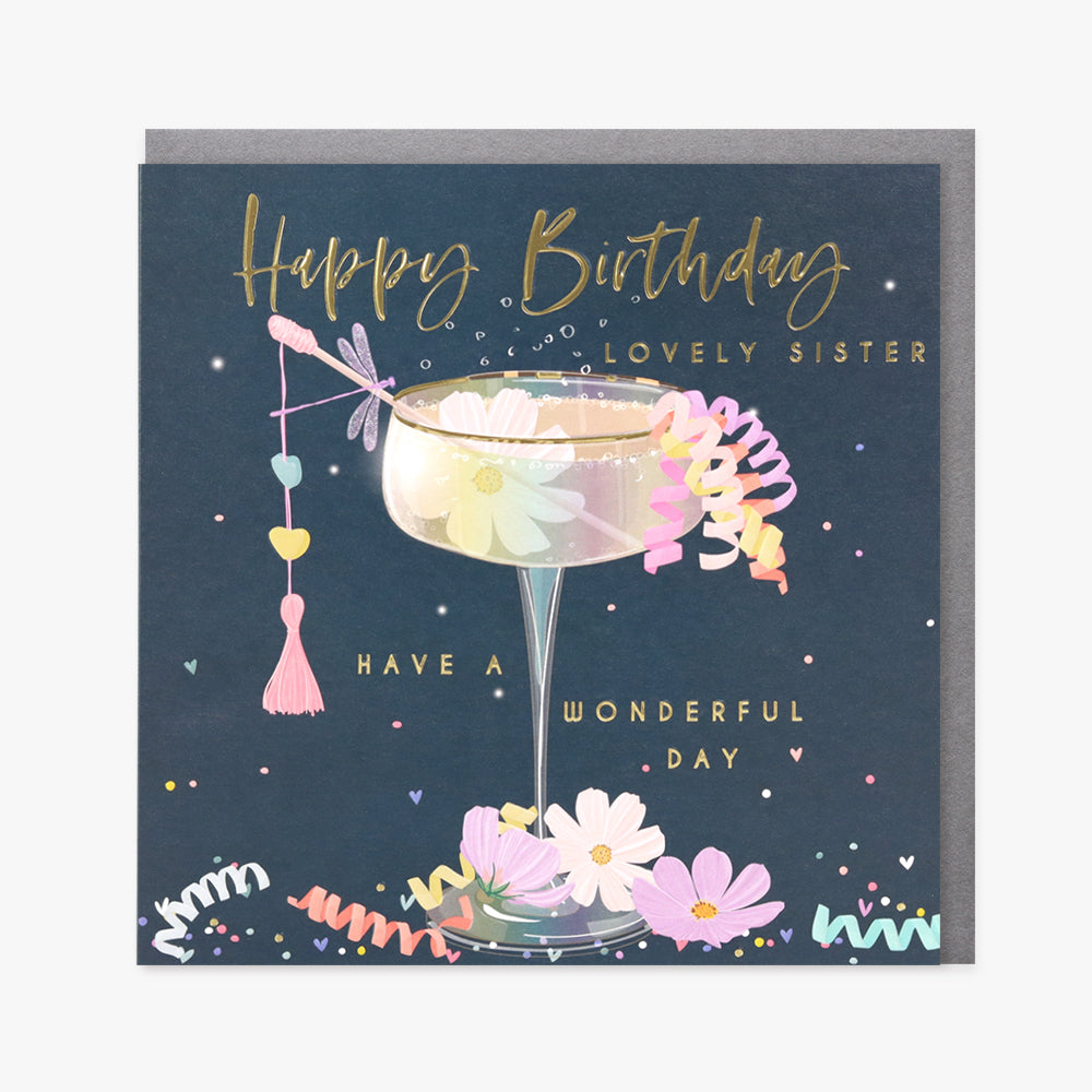 Lovely sister Birthday - card
