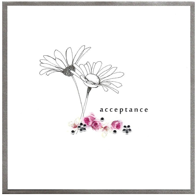 Acceptance, wedding - card