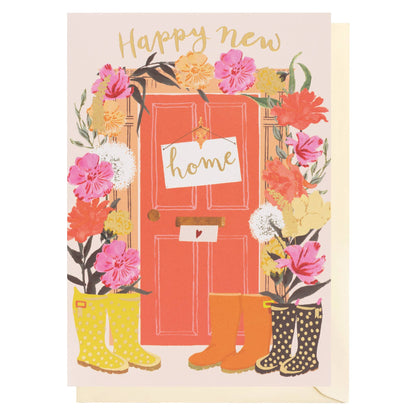 Door & Flowers | New Home Card