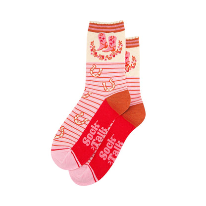 Ladies bamboo socks - Rodeo/Cowboy boots